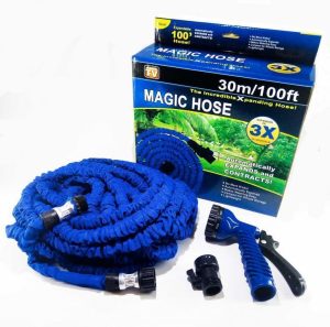 Шланг для полива X HOSE 30 м с распылителем, садовый шланг, поливочный шланг для сада СИНИЙ — фото 2