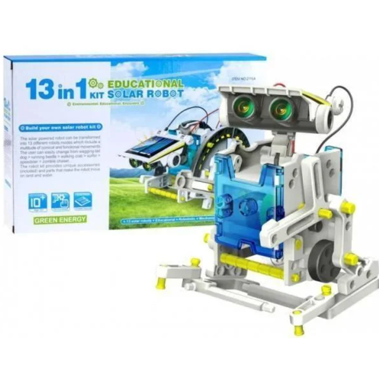 2837340017_konstruktor-robot-na Конструктор робот на солнечных батареях Solar Robot 13 в 1 детский 2115 - Зображення 1