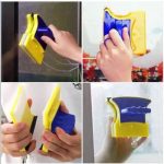 Магнитная щетка для мытья окон с двух сторон Glass Wiper Window Wizard, щетка для окон, мытье окон — фото 6