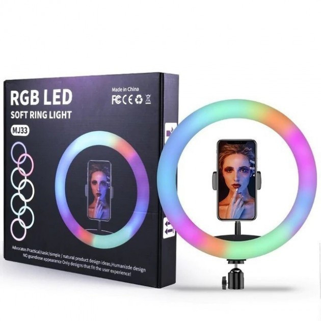 Кольцева LED лампа RGB MJ26 (1 кріплення, управління на проводі) Кольцева LED лампа RGB MJ26 (1 кріплення, управління на проводі)