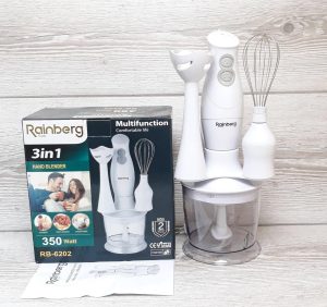 Блендер Rainberg RB – 6202 350W 3в1 погружной блендер измельчитель