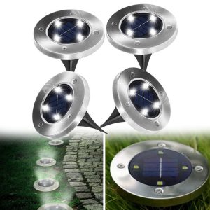 Уличный светильник на солнечной батарее Solar Disk 8led-dm8 – садовый фонарь — фото 2