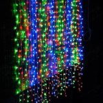 Гирлянда Водопад штора прозрачный провод 2х2м 320LED Мультиколор(сине-зелено-красный) — фото 5