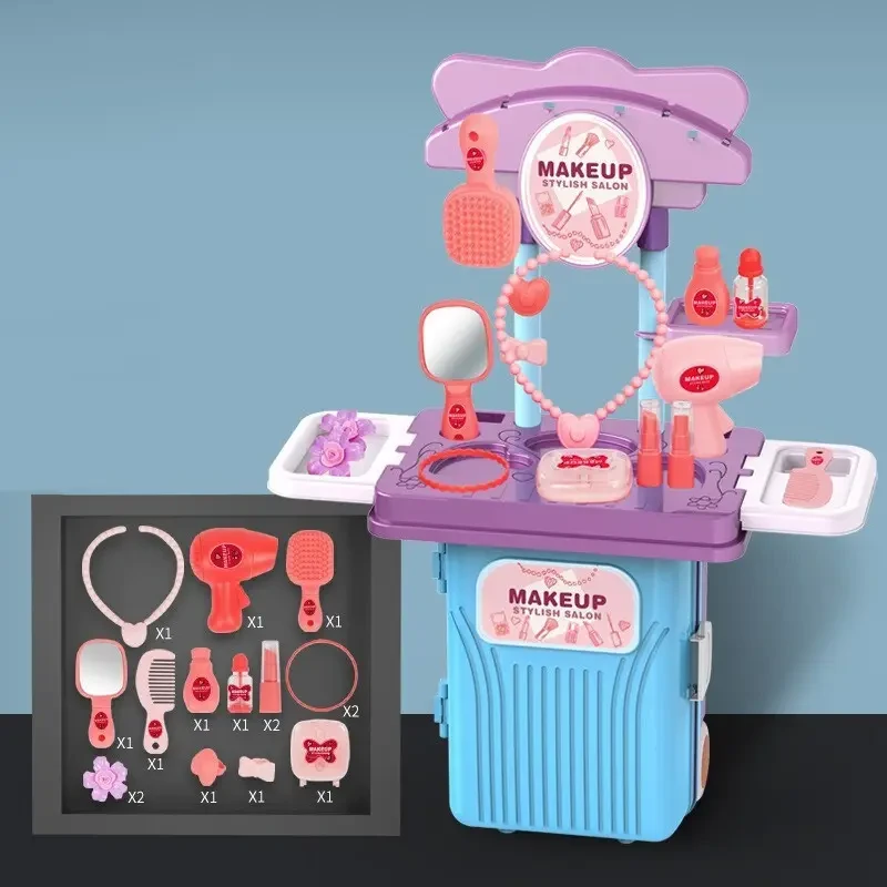 3969898805_igrovoj-nabor-chemodan Игровой набор чемодан SUITCASE Transformable MAKEUP (CK05A) - Зображення 1
