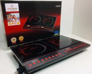 Двухкомфорочная настольная инфракрасная электроплита Crownberg CB-1330 на 2000 Вт — фото 2