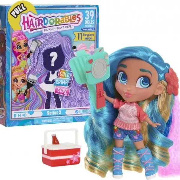 Игрушка кукла Hairdorables Dolls серия 3 с аксессуарами Кукла в коробке кукла с длинными волосами