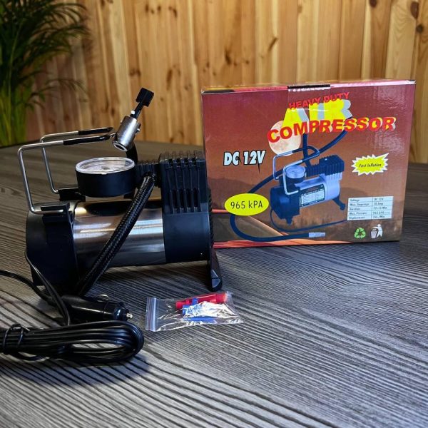 Портативный автомобильный воздушный компрессор Air compressor DC12V 965 kPA