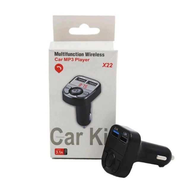 4475933879_avtomobilnyj-fm-modulyator Автомобильный FM модулятор X22 - Зображення 1