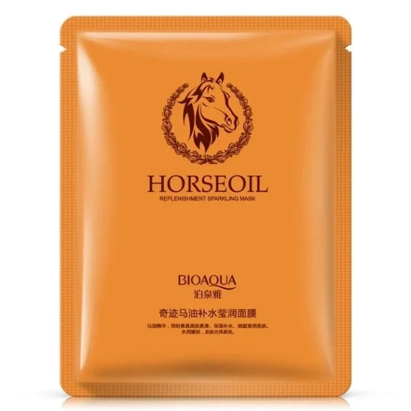 Увлажняющая маска для лица Bioaqua Horse oil Rerplenishment Sparkling Mask 30 г