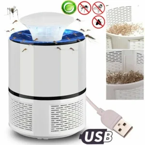 Ловушка уничтожителя для комаров Mosquito Killer Lamp электрическая лампа убийца комаров работает от USB — фото 2