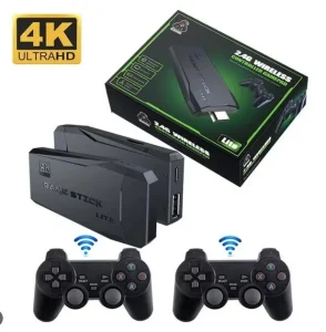 Игровая приставка M8 64gb Mini Game Stick 4K HDMI + 2 беспроводных джойстика, консоль для телевизора — фото 2