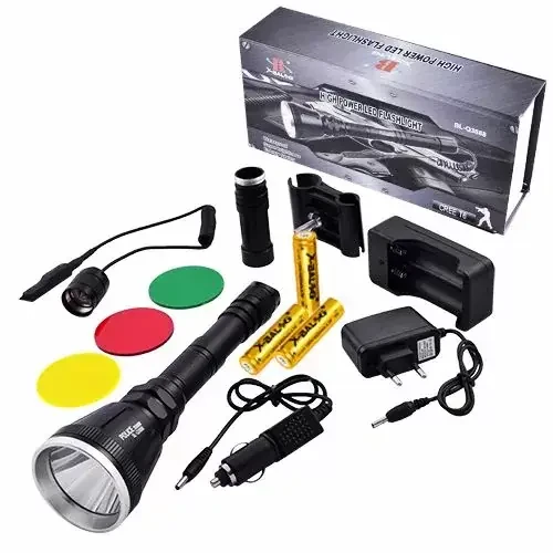 4791261852_podstvolnyj-takticheskij-fonar Подствольный тактический фонарь Х-Balog BL-Q3888 сверхмощный яркий светодиодный ручной аккумулятор. - Зображення 1
