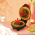 Вафельница мини для бельгийских вафель Mini Waffle Maker — фото 3