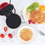 Вафельница мини для бельгийских вафель Mini Waffle Maker — фото 4