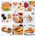Вафельница мини для бельгийских вафель Mini Waffle Maker — фото 5