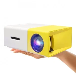 Мультимедийный портативный проектор UKC YG-300 с динамиком White/Yellow — фото 2