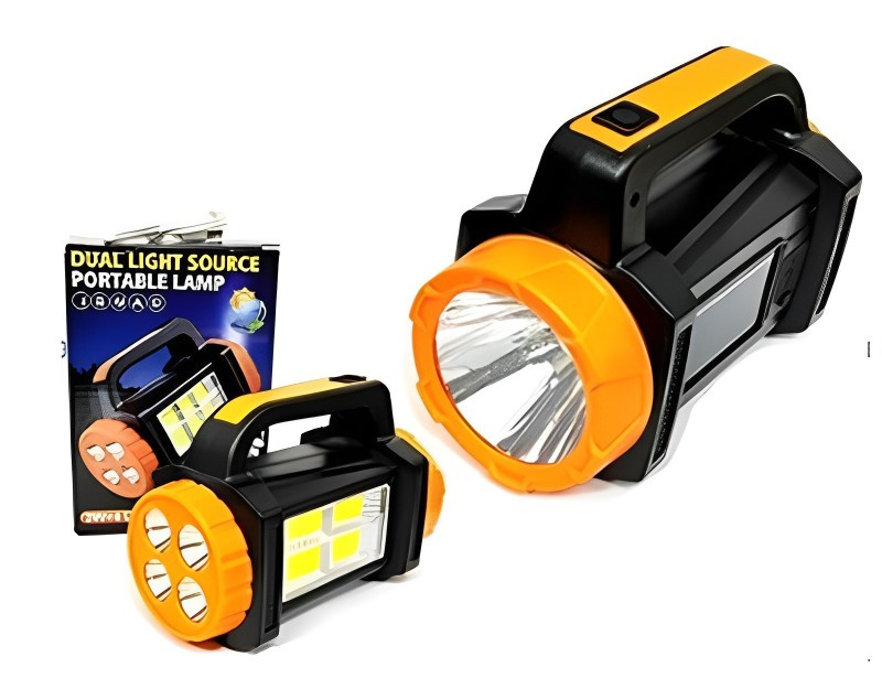 5078422936_kempingovyj-fonar-mh-828c1 Кемпинговый фонарь MH-828C1 (3W+4xLed+COB) + Power bank + солнечная панель + microUSB - Зображення 1
