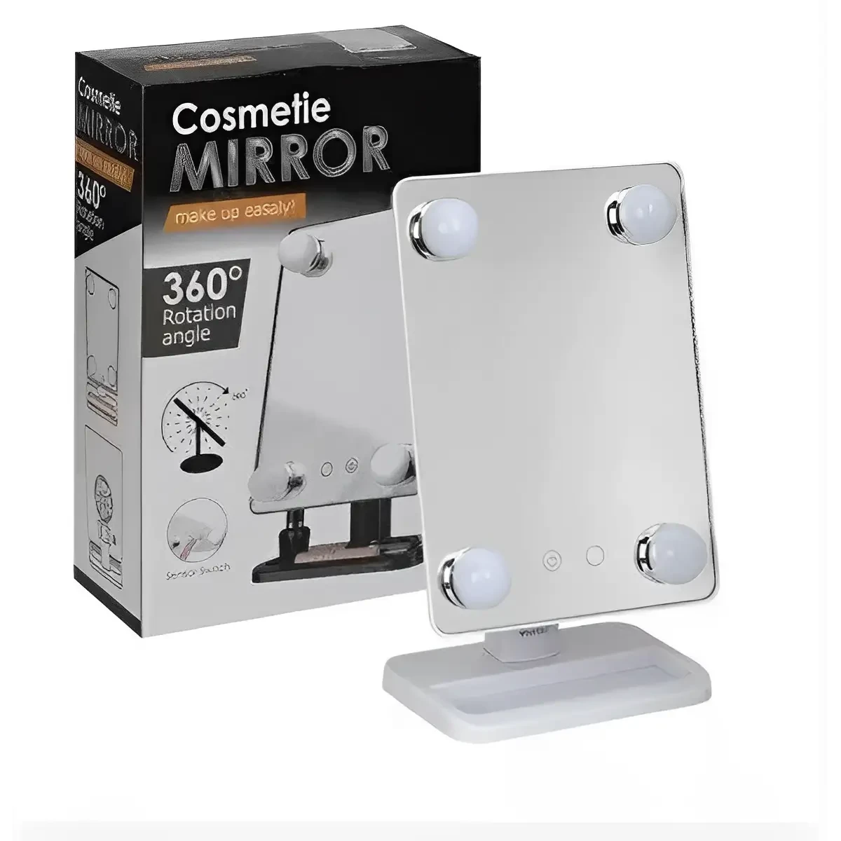 УЦЕНКА! Компактное зеркало с подсветкой для макияжа MCH Cosmetie Mirror 360 (плохая коробка) УЦЕНКА! Компактное зеркало с подсветкой для макияжа MCH Cosmetie Mirror 360 (плохая коробка)