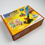 3d ручка для детского творчества 3Dpen С Lcd Экраном Полный Набор Пластик Жёлтый — фото 3