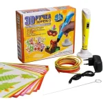 3d ручка для детского творчества 3Dpen С Lcd Экраном Полный Набор Пластик Жёлтый — фото 2