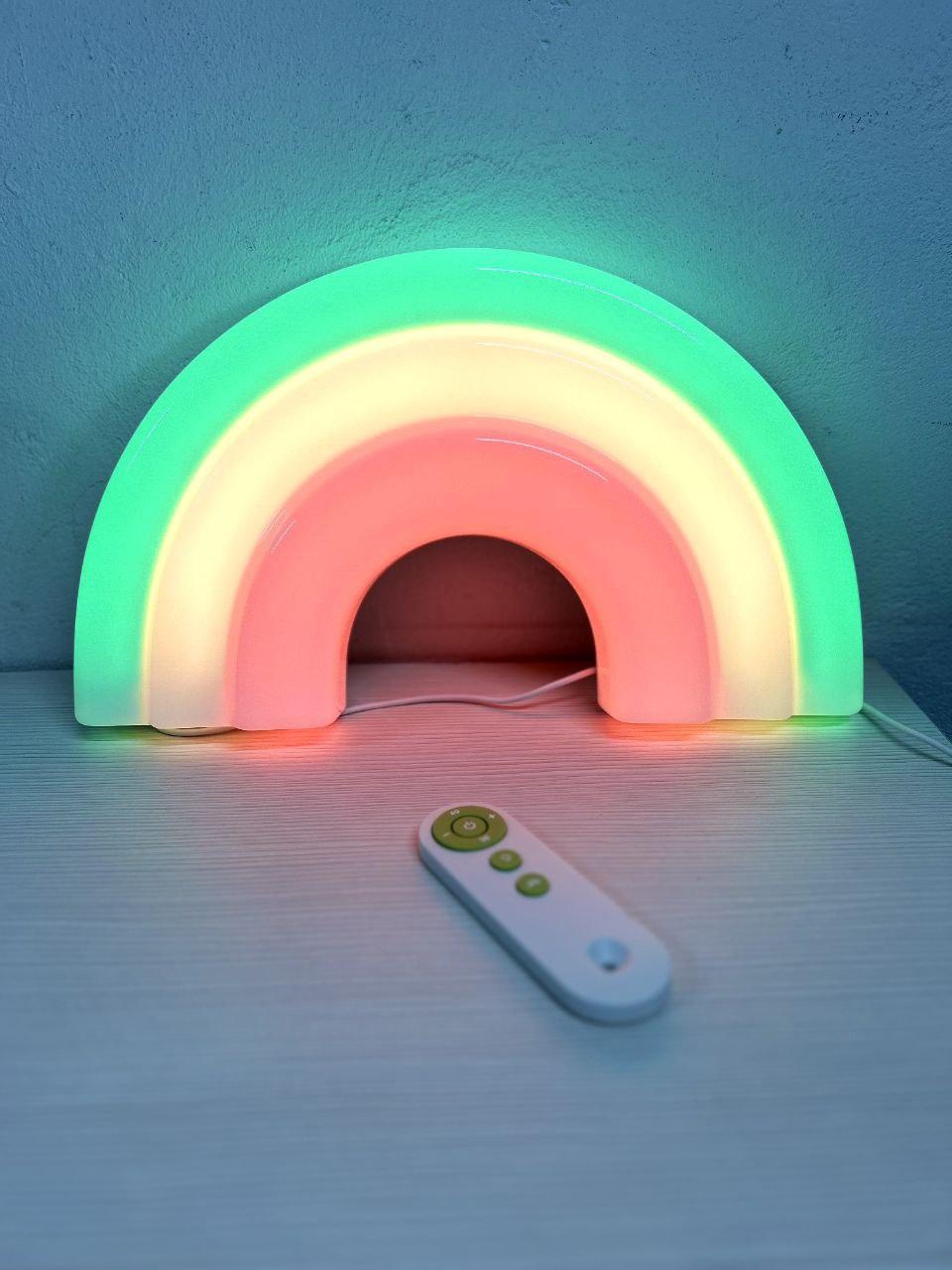 5411731141_neonovyj-svetilnik-na Неоновый светильник на стену ночник декоративный NEON неоновая лампа на стену Радуга - Зображення 1