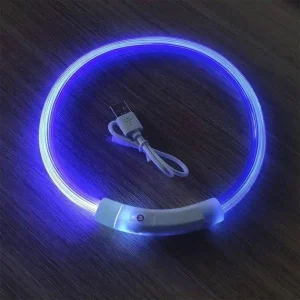 Светодиодный влагостойкий ошейник для собак USB USB Размер S-35 cm M-50 cm L-70 cm — фото 2