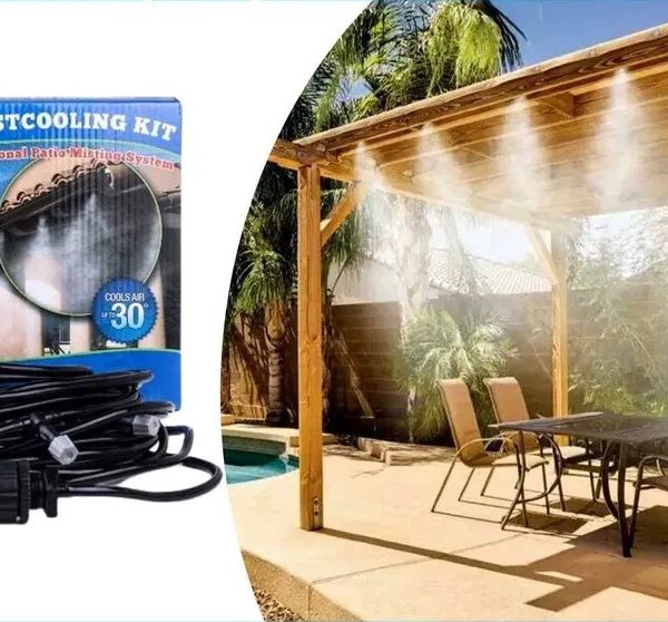 Садовый туманообразователь для беседок Patio Mistcooling система распылитель с 10-метровой системой трубок