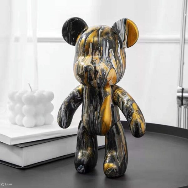 Флюидный медвежонок fluid bear, 23 см, с красками BROWN
