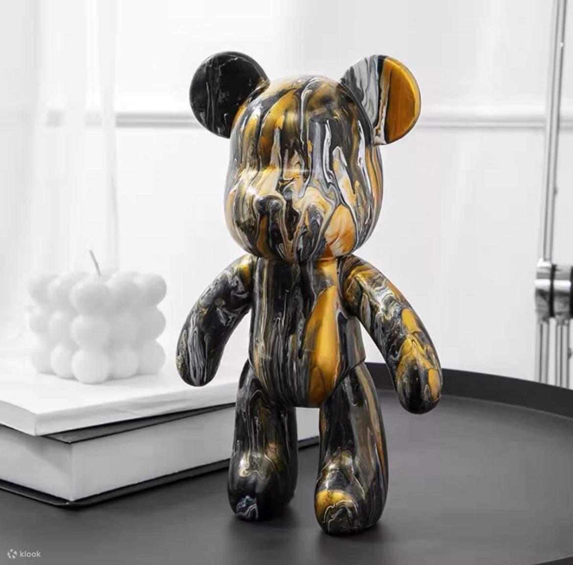 5533320686_flyuidnyj-medvezhonok-fluid Флюидный медвежонок fluid bear, 23 см, с красками BROWN - Зображення 1