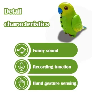 Игрушка-повторюшка попугай Funny Parrot TT8005 Синий — фото 2