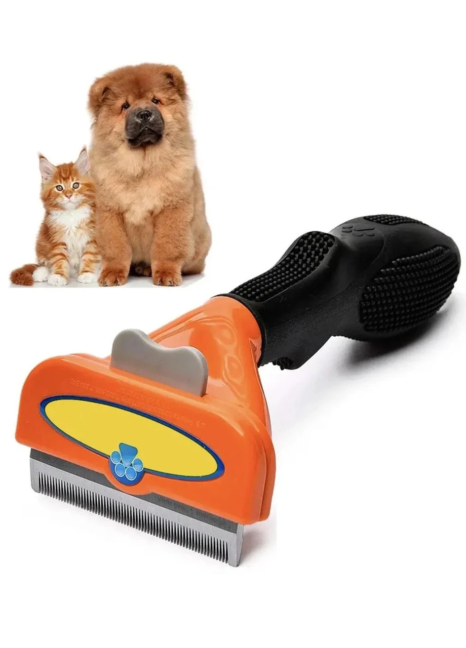 5725280295_furminator-m-65 Фурминатор M 6,5 см с кнопкой для чистки шерсти кошек и собак FURminator - Зображення 1