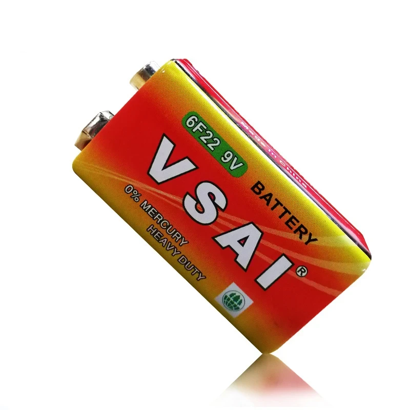 5748654076_batarejka-9v-vsai Батарейка 9V VSAI 60 мА литиевая крона - Зображення 1
