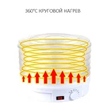 Сушильный аппарат сушилка для фруктов , овощей и прочих продуктов , сушка , дегидратор .Zepline 029 — фото 5