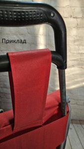 Хозяйственная сумка для покупок на колесиках с ручкой. Красный, синий, оранжевыйSKK-01 (46*27*18) — фото 2