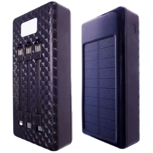 6019755762_moschnyj-portativnyj-rowerbank Мощный портативный Рowerbank UKC 8058 Solar Charger 60 000MAh, с солнечной панелью, кабелями и фонариком - Зображення 1