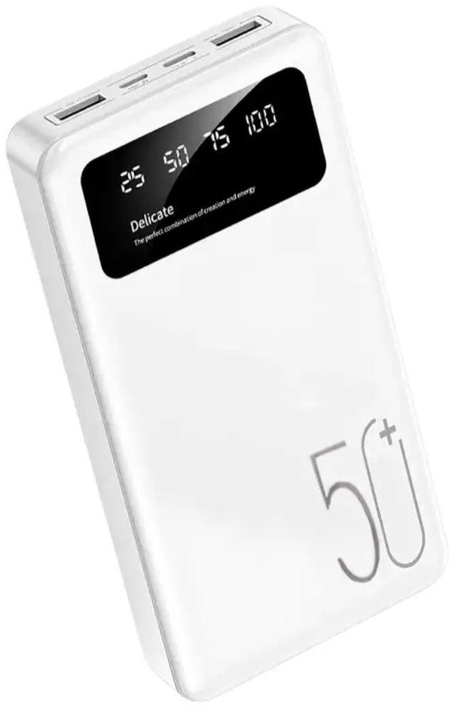 6023469033_zaryadnoe-ustrojstvo-power Зарядное устройство Power Bank Viaking N5 50000 mAh. повербанк с дисплеем и фонариком - Зображення 1