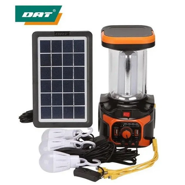 6065111220_portativnaya-avtonomnaya-solnechnaya Портативная автономная солнечная система Solar Light AT-9016 походный переносной фонарь с функцией павербанк - Зображення 1