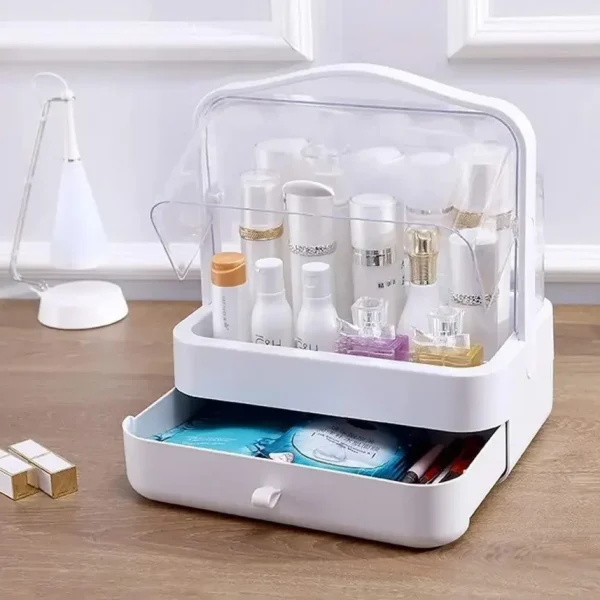 Органайзер для косметики 2 секции YM206 Single Drawer | Косметический органайзер MAS Белый