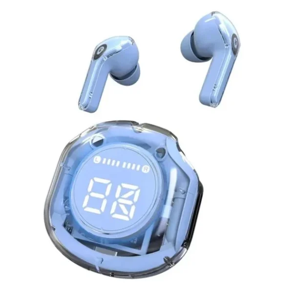 Беспроводные bluetooth наушники Синие TWS с зарядным кейсом Ultrapods Pro V5.3
