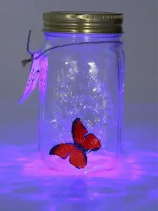 Декоративный ночник Бабочка в банке Butterfly Интерактивная порхающая бабочка в банке с подсветкой — фото 2