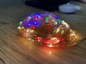 Гирлянда проволока музыкальная прозрачный провод USB RGB разноцветная SF-4 — фото 2
