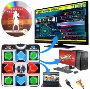 Танцевальный коврик usb для ПК компьютера PC Dance mat Dance Pad улучшенный с CD — фото 2