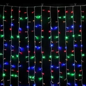 УЦЕНКА! Гирлянда водопад RD-7149 320-400 LED 3х3 м Мультицветная (Плохая упаковка 2606)