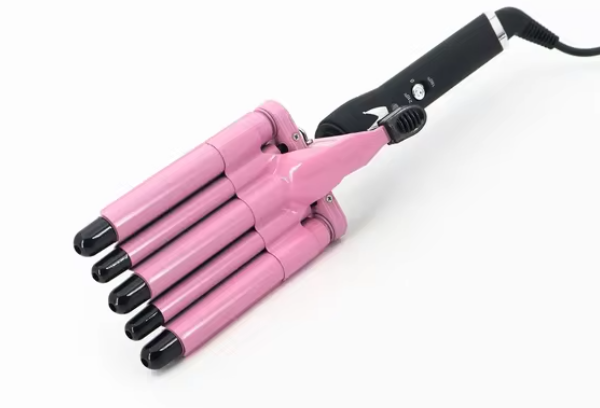 Плойка на пять волн Hair Curler с керамическим покрытием  KR-8832 Розовый