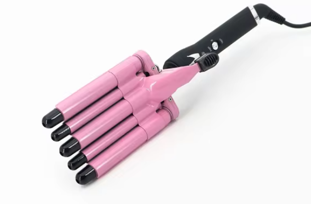 6456447419_plojka-na-pyat Плойка на пять волн Hair Curler с керамическим покрытием KR-8832 Розовый - Зображення 1