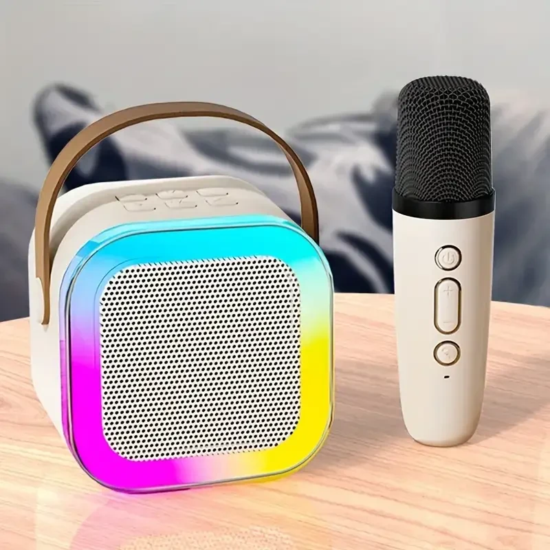 6481780774_utsenka-mini-detskoe-karaoke УЦЕНКА! Мини-детское караоке K12 с 1 беспроводным микрофоном (Нет микрофона 2675) - Зображення 1