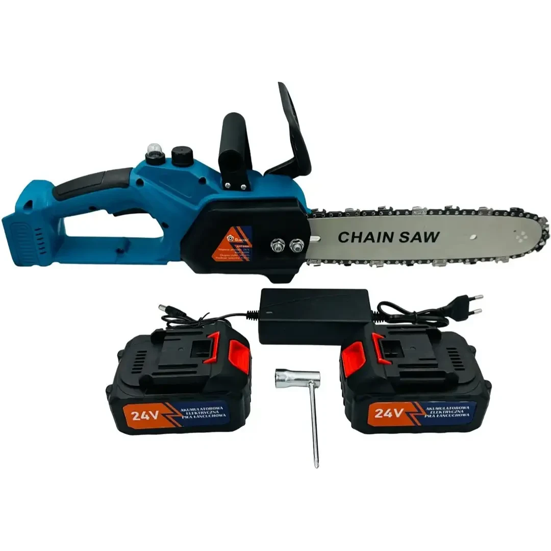 6526672628_akkumulyatornaya-tsepnaya-mini Аккумуляторная цепная мини электро-пила 8'' Chain Saw Мощный веткорез с 2 аккумуляторами - Зображення 1