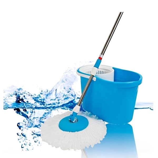 Универсальная швабра с отжимом-центрифугой и ведром Easy Mop “Круглая Швабра”