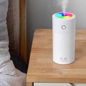 Увлажнитель воздуха с подсветкой H2O Colorful HUMIDIFIER белый, USB — фото 2
