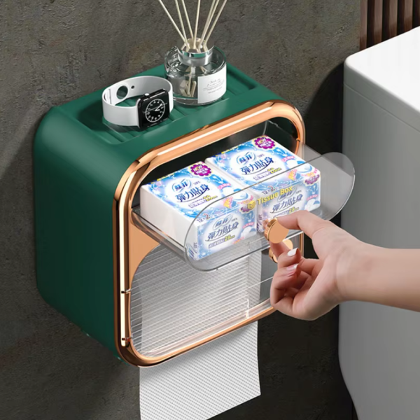 Держатель для туалетной бумаги Toilet Paper Holder GREEN Стильный и практичный аксессуар для ванной комнаты